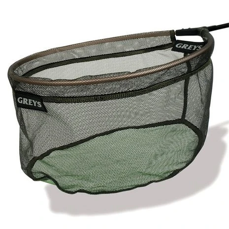 Greys - Schepnet Landing Net Rubber Micro Mesh - Greys 1 Greys - Schepnet Landing Net Rubber Micro Mesh - Greys