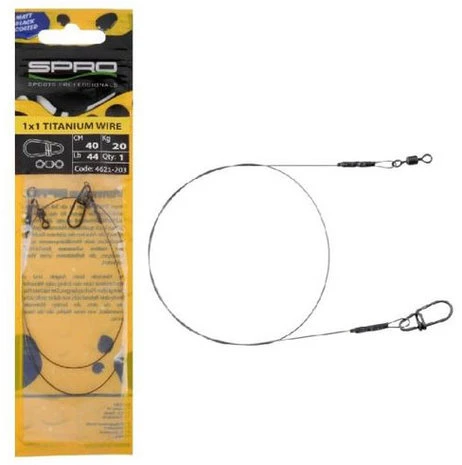 SPRO - Onderlijn Titanium Wire - 40cm - SPRO 1 SPRO - Onderlijn Titanium Wire - 40cm - SPRO