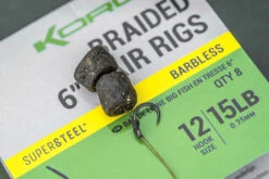 Korum - Big Fish Braided Hair Rigs 6" Barbless - Korum 7 Korum - Big Fish Braided Hair Rigs 6" Barbless - Korum -Vissen Verkoopwinkel 1944874845