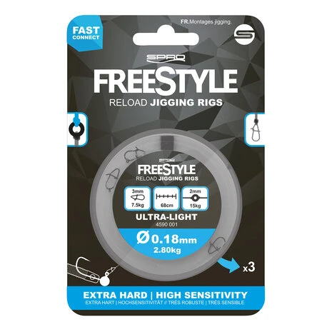 SPRO - Onderlijn Freestyle Reload Jig Rig - 68cm - SPRO 1 SPRO - Onderlijn Freestyle Reload Jig Rig - 68cm - SPRO