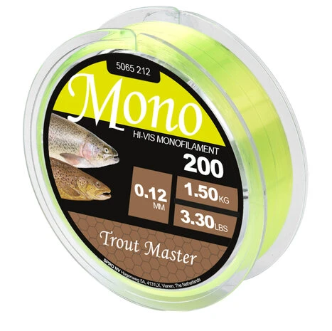 Trout Master - Lijn Nylon Hi-Vis Mono 200m - SPRO 2 Trout Master - Lijn Nylon Hi-Vis Mono 200m - SPRO - Afbeelding 2